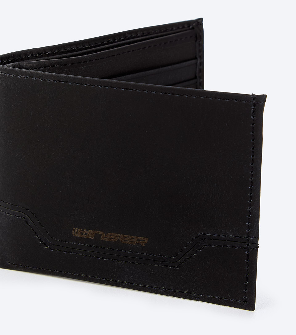 Paul Billetera Unicolor En Cuero Encerado Unser 833816 NG