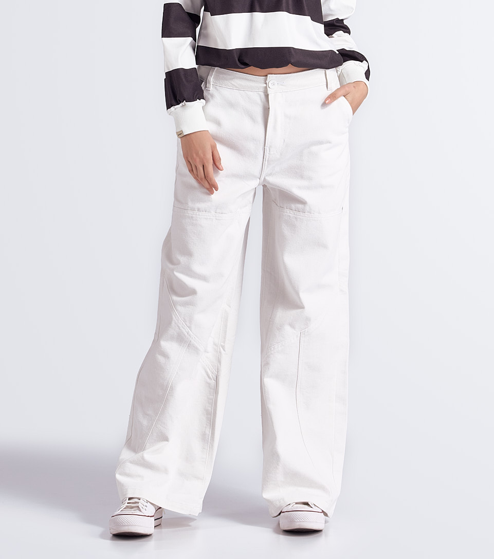 Star Veronica Pantalon Unicolor Con Cortes Y Lurex UnserBL