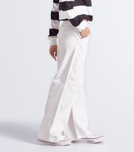 Star Veronica Pantalon Unicolor Con Cortes Y Lurex UnserBL