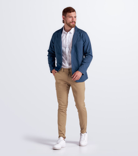 Emilio Blazer Unicolor Con Bolsillos UnserAZ