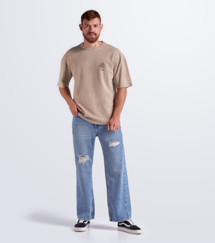Carlo T Shirt Oversize Estampada TyperCF