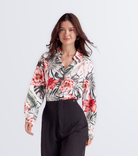 Blusa Para Mujer Martha Camisera Manga Larga DerekAR