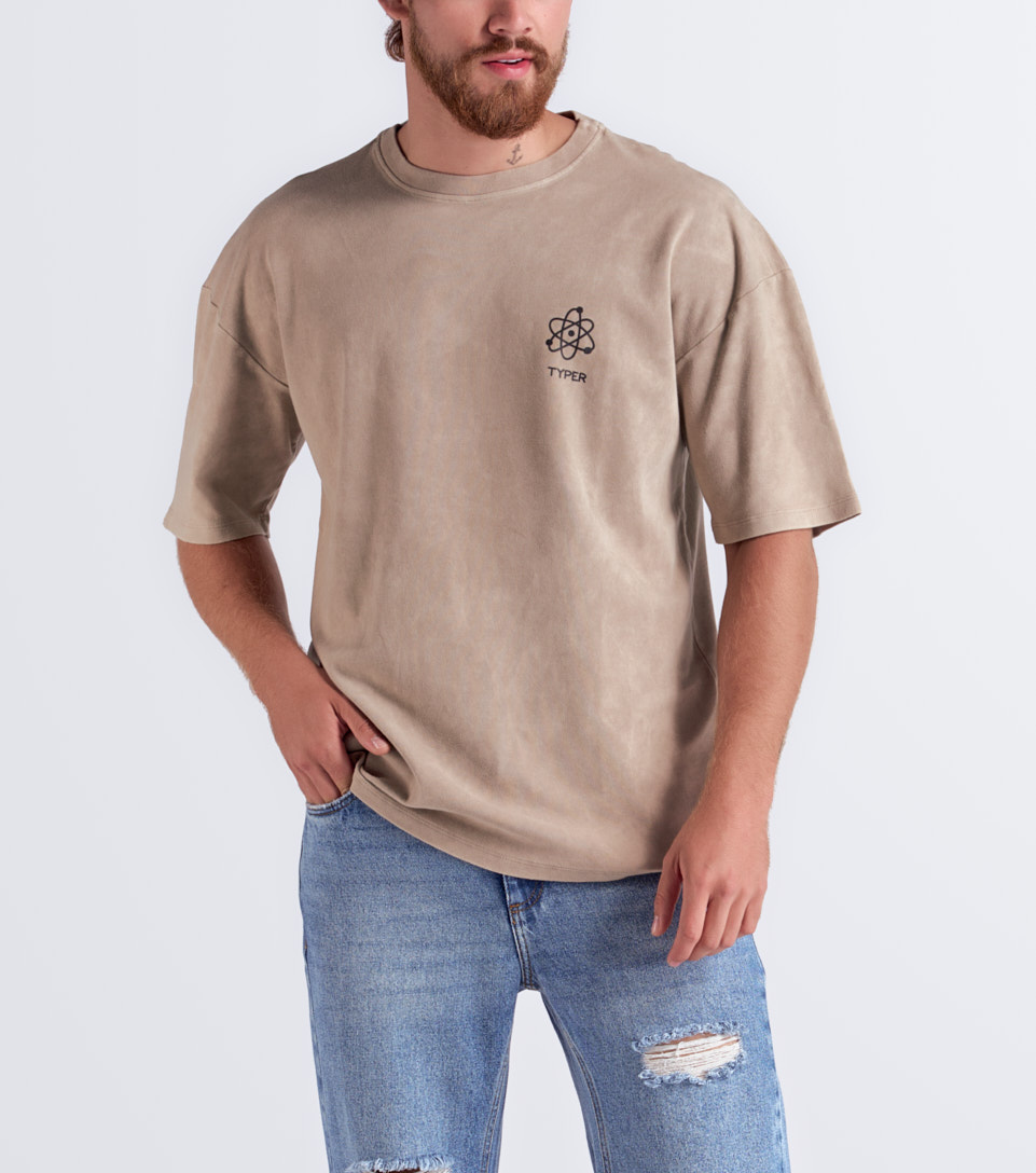 Carlo T Shirt Oversize Estampada Typer 833663 