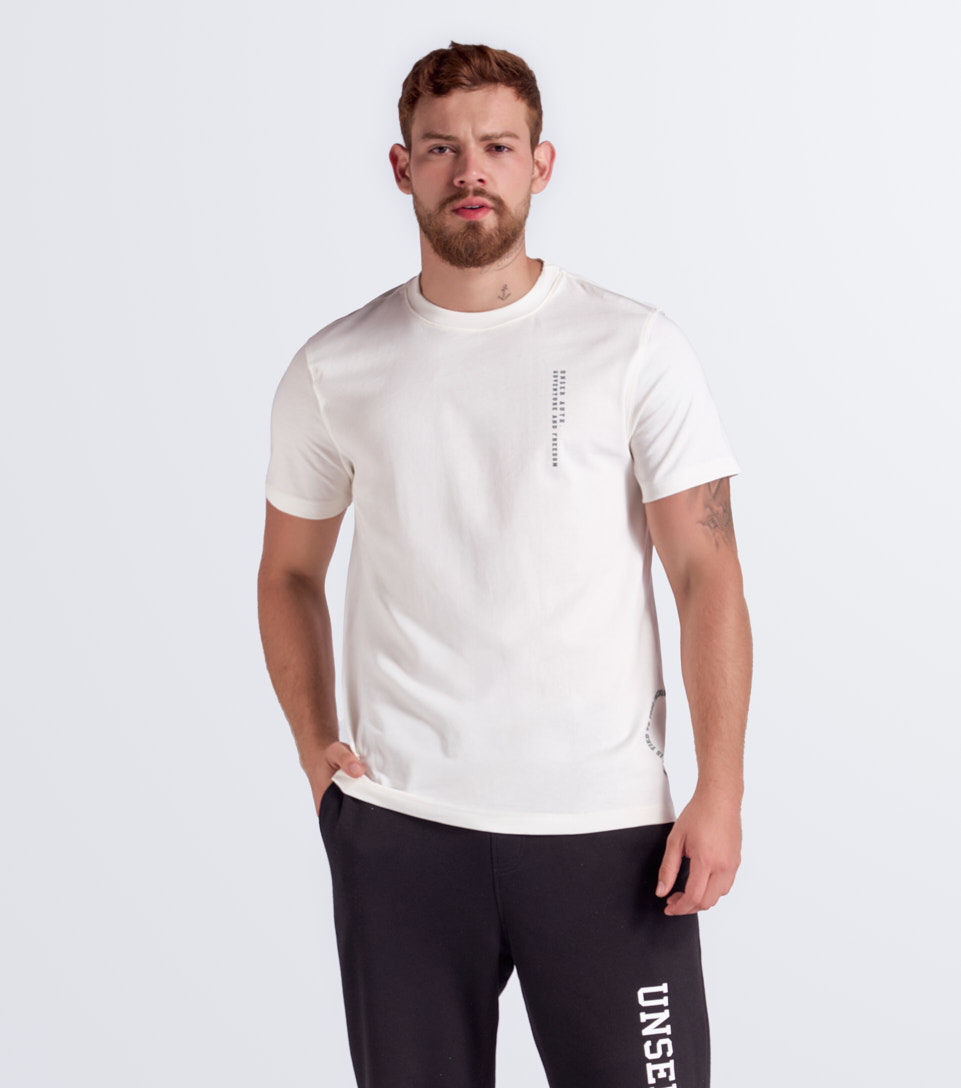 Comfort Leandro T Shirt Unicolor Estampado Unser 835009 BL