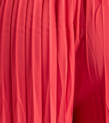 Enterizo Largo Manga Halter Parte Inferior Plisado Unicolor DerekRJ