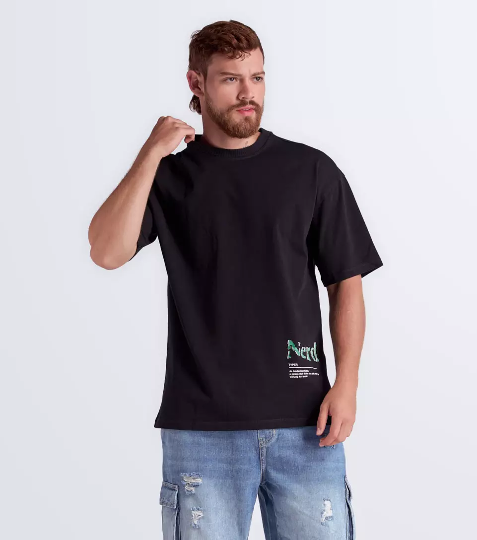 Gael T Shirt Extraoversize Estampada TyperNG