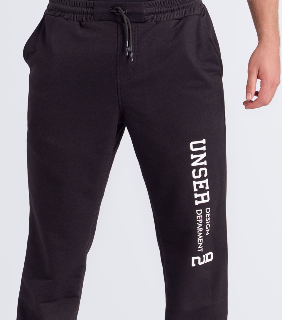 Jogger Para Hombre Unicolor Con Estampado Unser 834533 NG