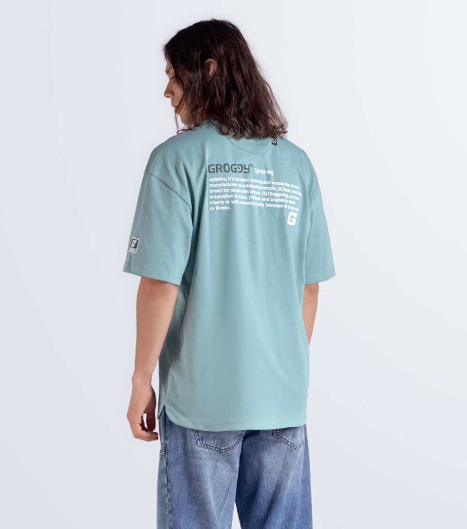 Kian T Shirt Oversize Masculina Groggy 834155 BL