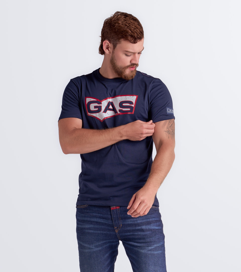 Puro Camiseta Estampada Masculina Gas 832793 AO