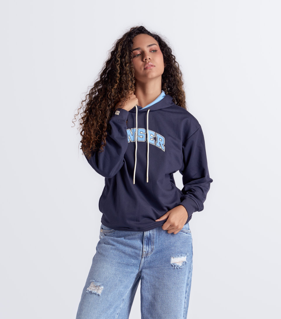 STELLA BUZO UNICOLOR CON ESTAMPADO UNSER