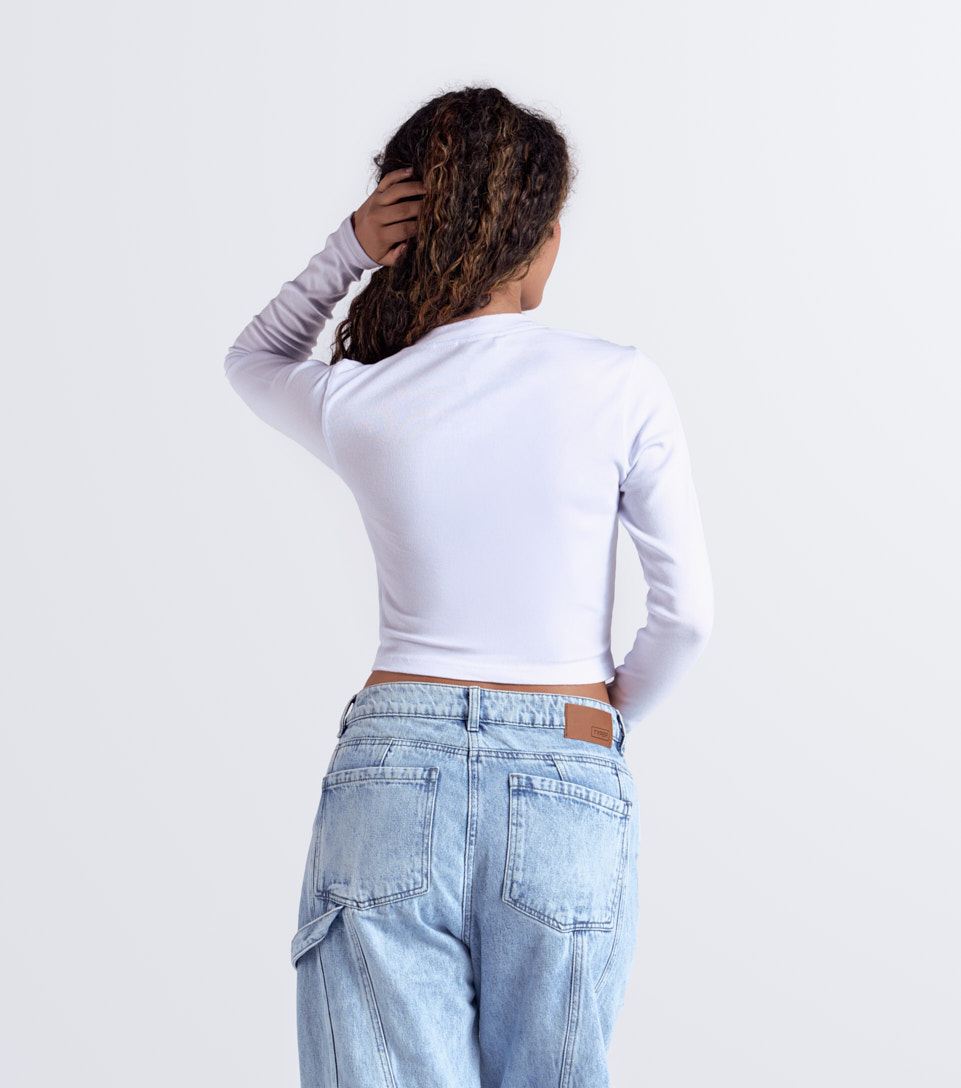 Thali Blusa Manga Larga Slim Fit Typer 833673