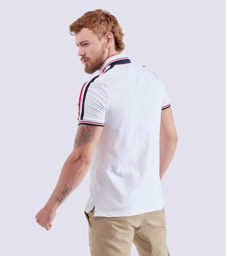 Vikor Polo Slim Fit Masculina Gas 824747 BL