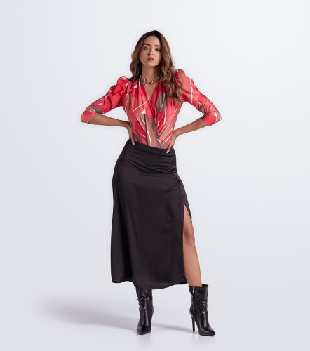 Body Para Mujer Manga 3 4 Con Hombreras Ariadne DerekRJ