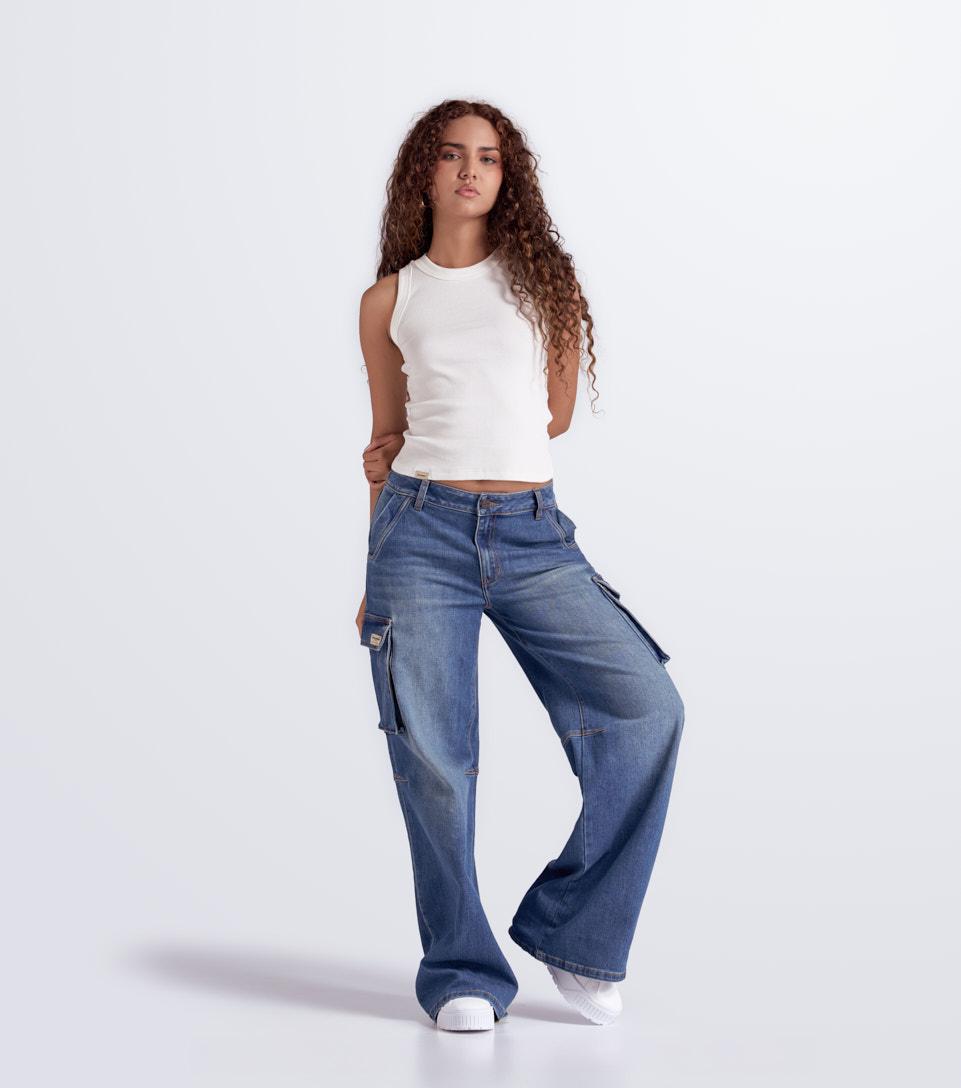 Bernes Nina Pantalon Con Bolsillos Y Corte Unser 831836 AZ