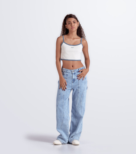 Nicki Blusa Con Sesgos En Contraste TyperAR