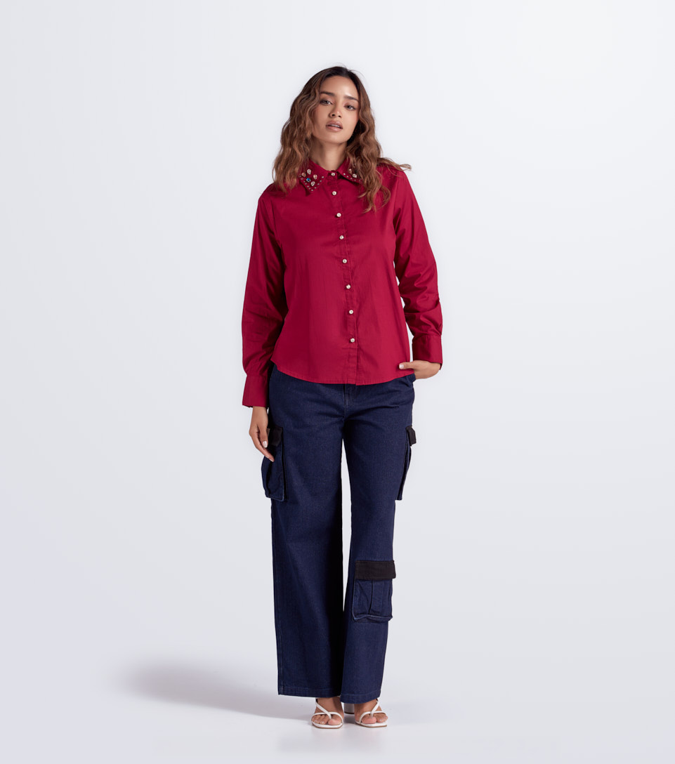 Camisera Para Mujer Manga Larga Esmeralda Derek 832444 BL