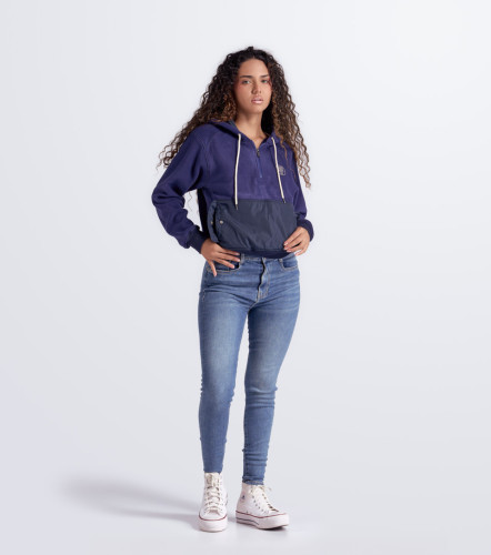 Tania Buzo Unicolor Con Capota Y Bolsillo UnserAZ