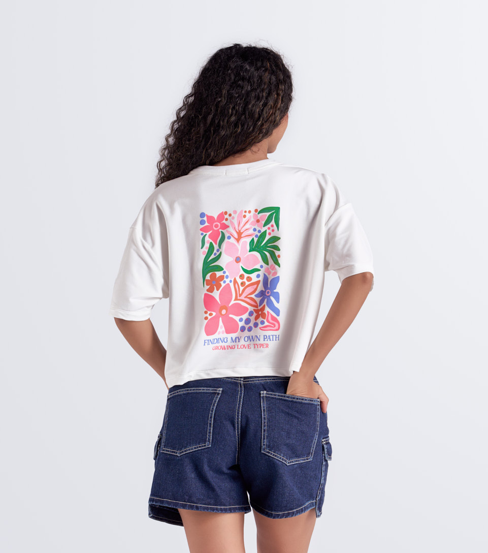 Naty T Shirt Oversize Estampada Typer 833674 