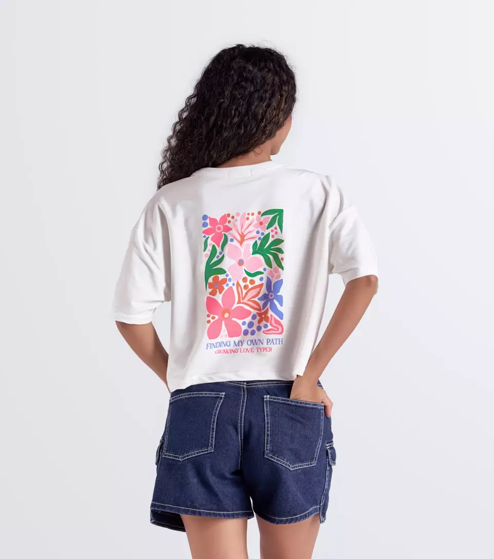 Naty T Shirt Oversize Estampada TyperBL