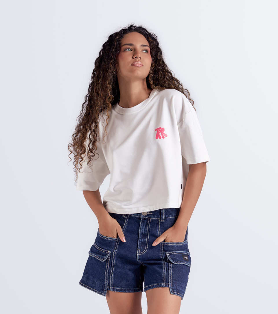Naty T Shirt Oversize Estampada Typer 833674 