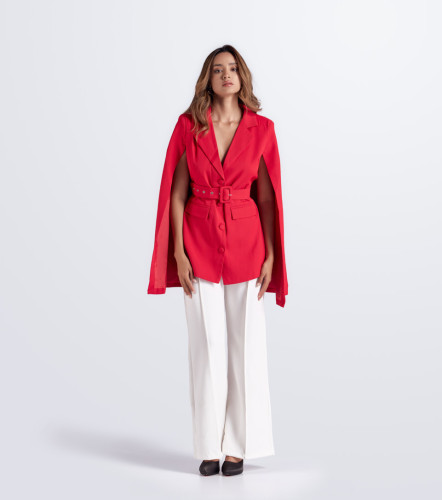 Chaqueta Abertura En Mangas Unicolor DerekRJ