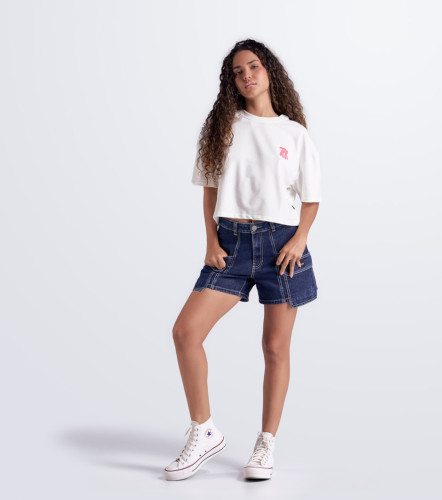 Sabrina Short Cargo En Denim TyperAZ