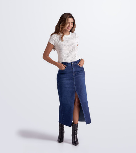 Blusa Cuello Redondo Unicolor DerekAR