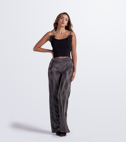 Blusa Unicolor De Tiras DerekNG