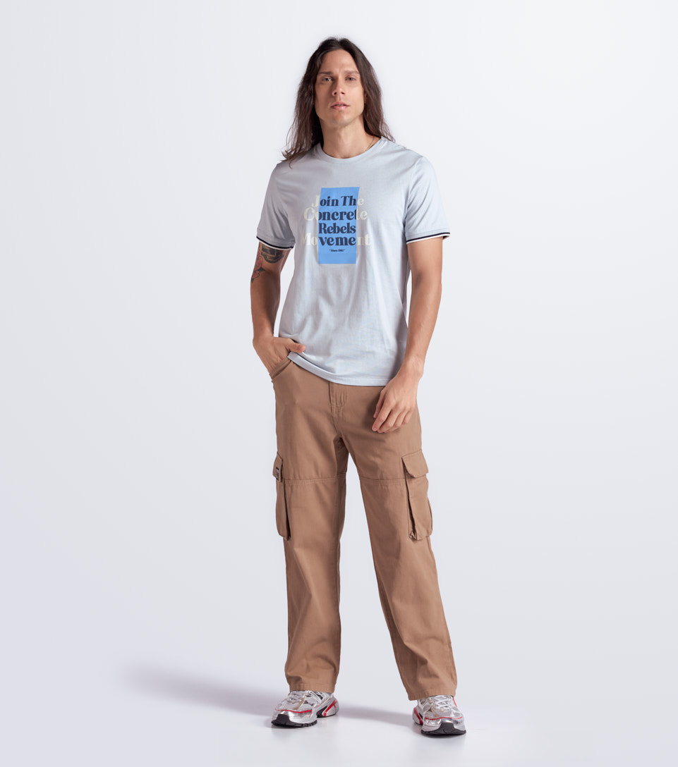 Slim Andres T Shirt Unicolor Estampada Unser 834627 AC