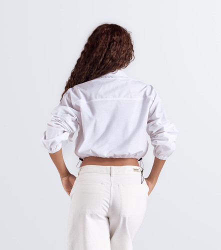 Alicia Camisa Unicolor Manga Larga Con Bolsillos Y Elastico UnserBL