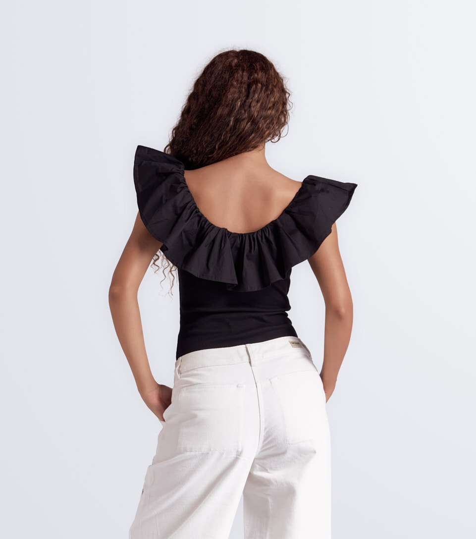 Angelly Body Unicolor Ajustado Con Gola Unser 834433 NG