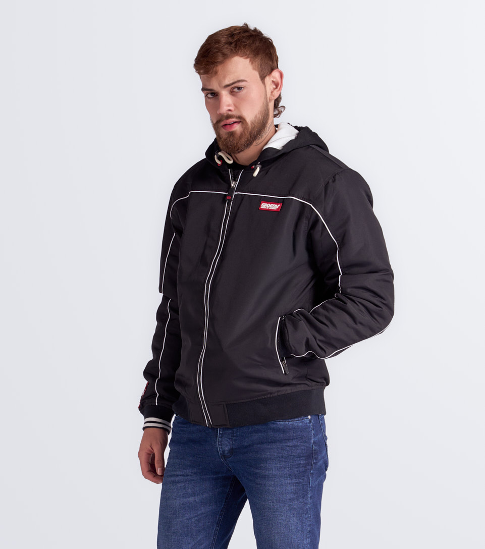 Axel Chaqueta Bomber Con Capota Masculina Groggy 831993 NG