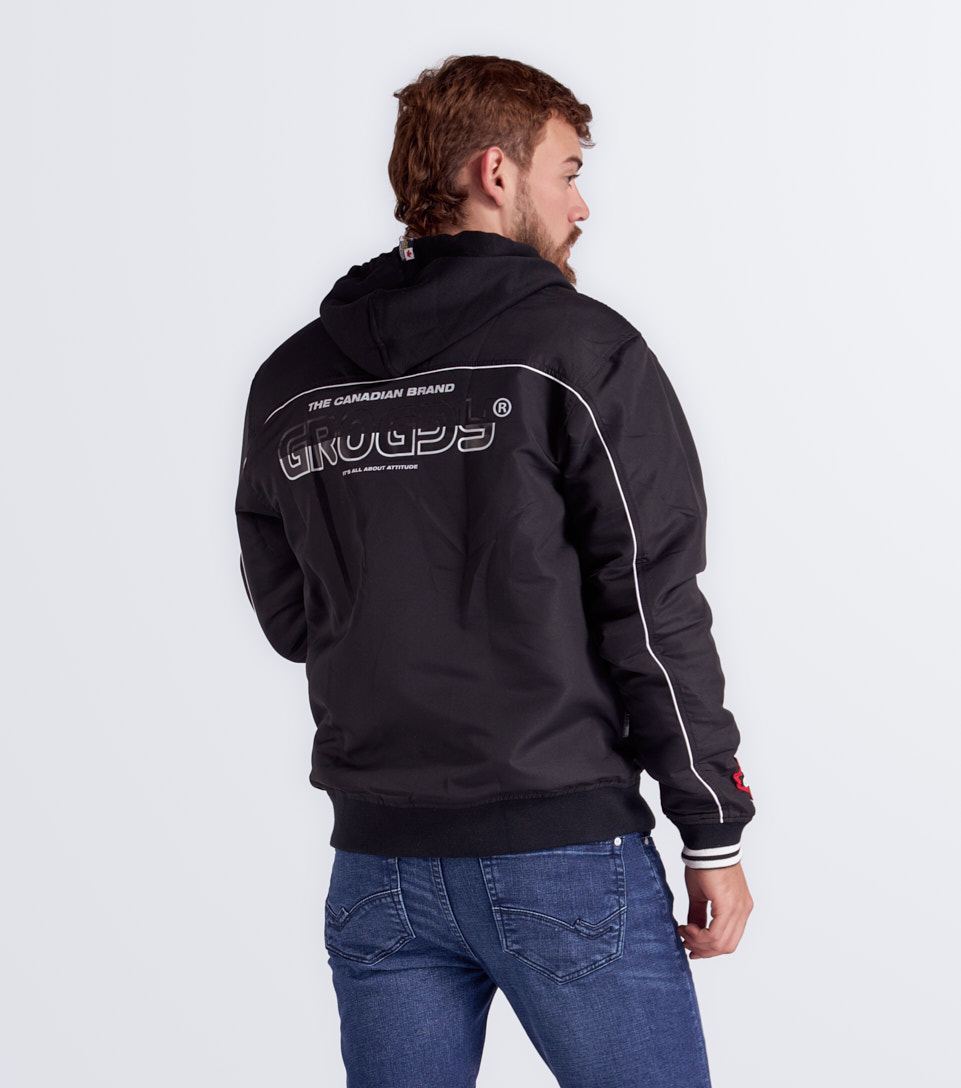 Axel Chaqueta Bomber Con Capota Masculina Groggy 831993 NG