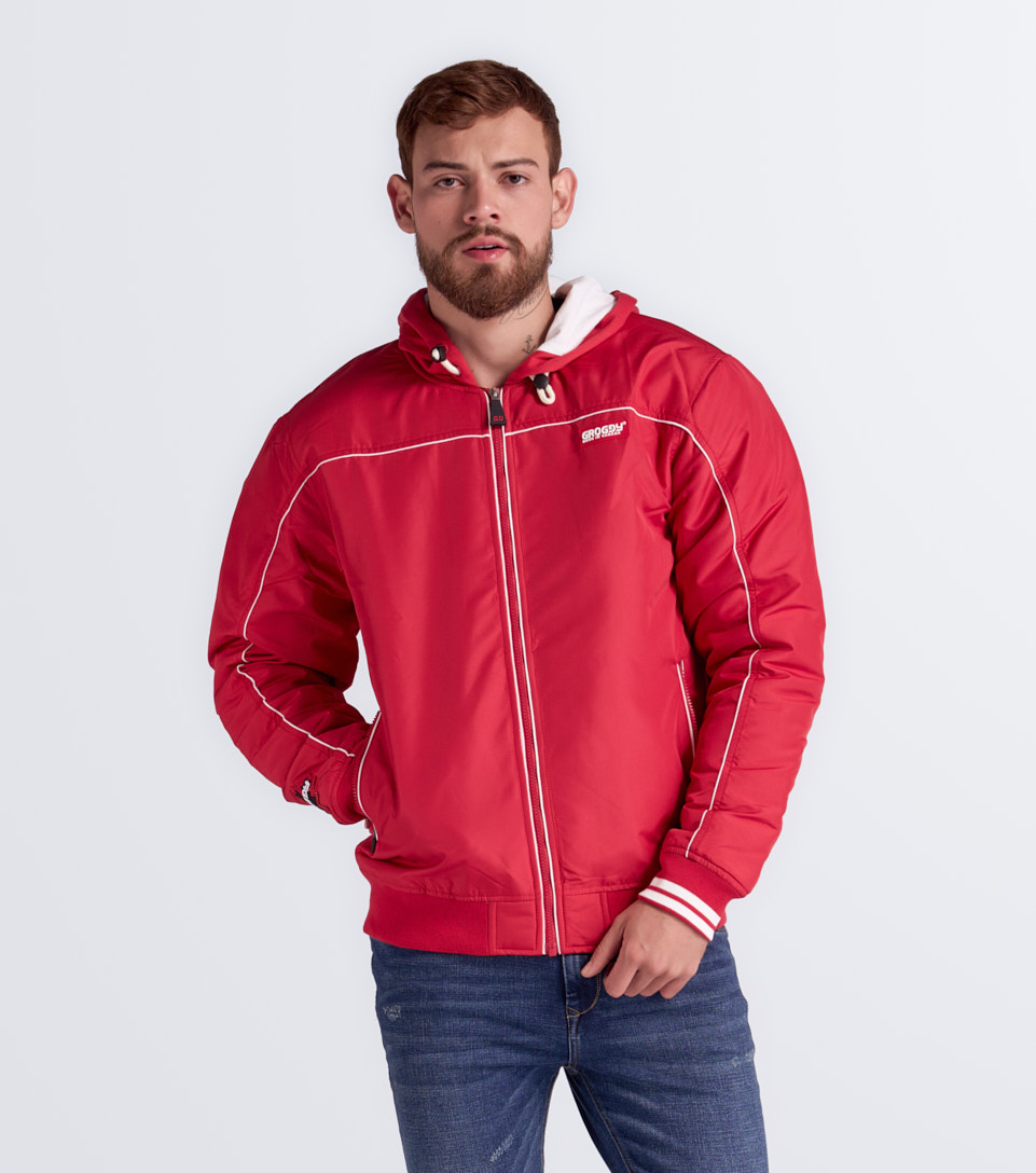 Axel Chaqueta Bomber Con Capota Masculina Groggy 831993 NG