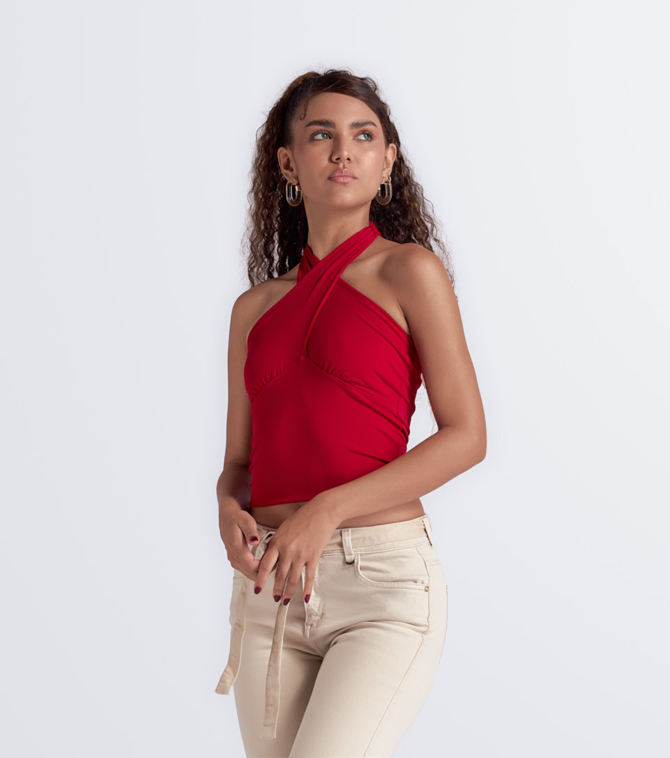 Blusa Cruzada En Escote Para Mujer Derek 834466 NG