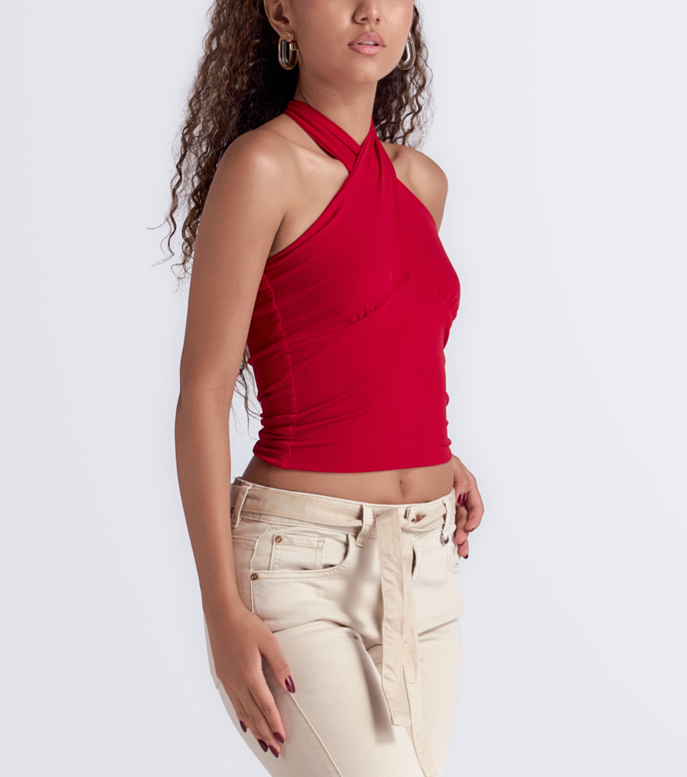 Blusa Cruzada En Escote Para Mujer Derek 834466 NG