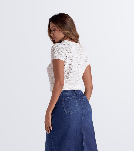 Blusa Cuello Redondo Unicolor DerekAR