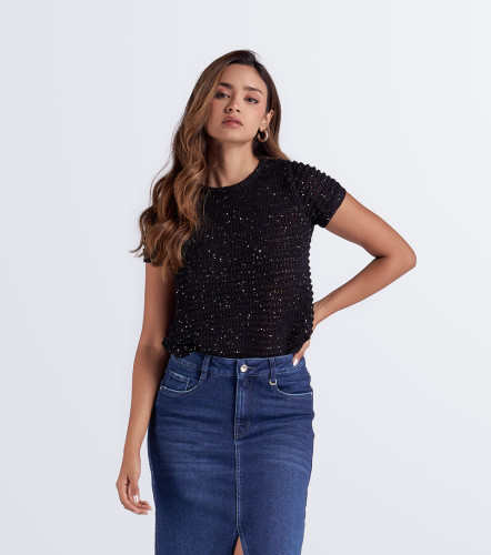 Blusa Cuello Redondo Unicolor DerekNG