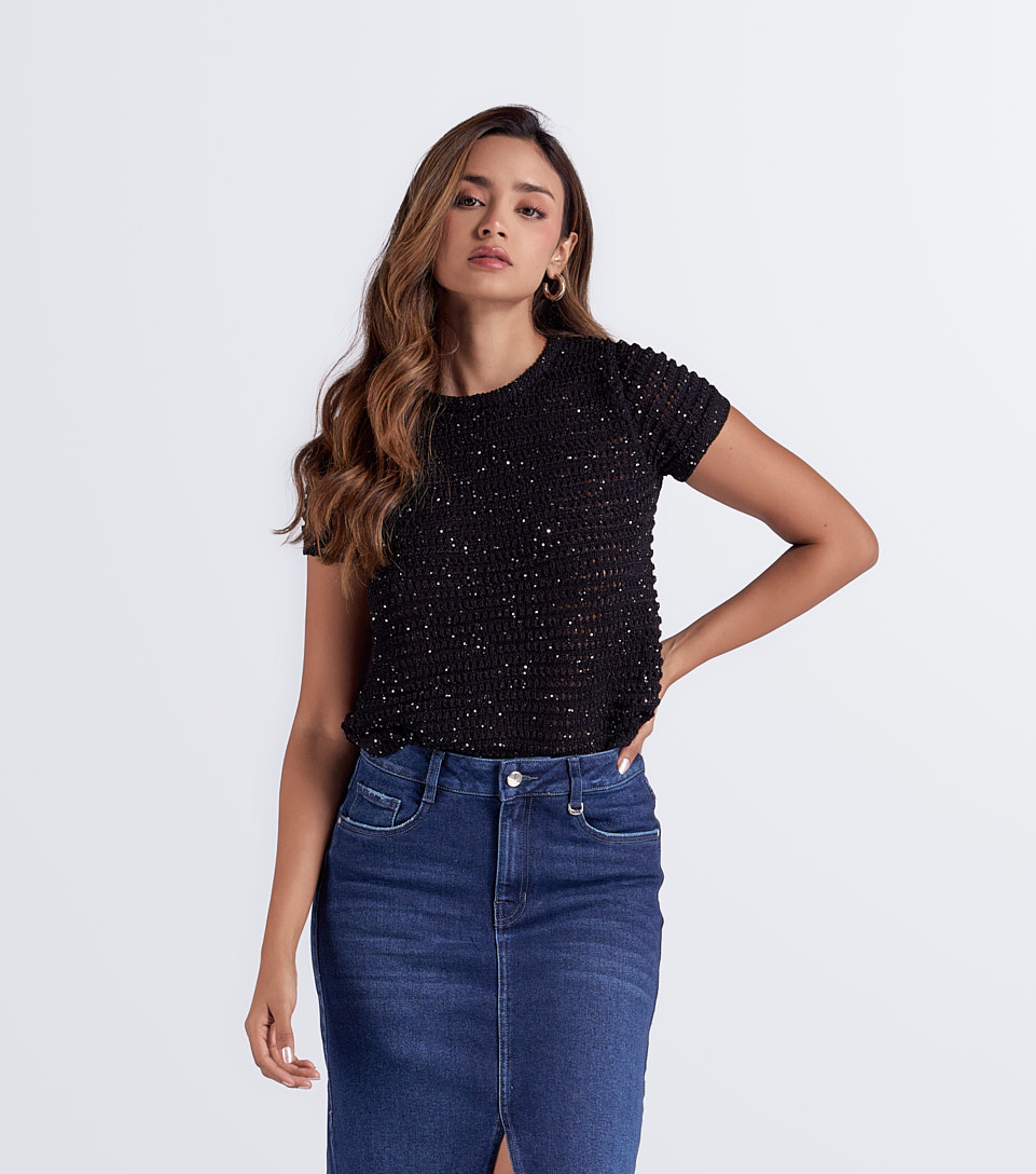 Blusa Cuello Redondo Unicolor Derek 834197 AR