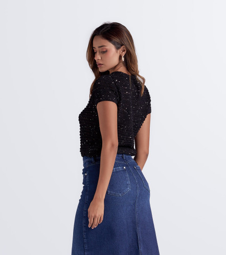 Blusa Cuello Redondo Unicolor DerekNG