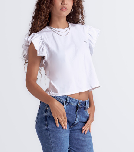 Blusa Para Mujer Manga Fruncida DerekBL