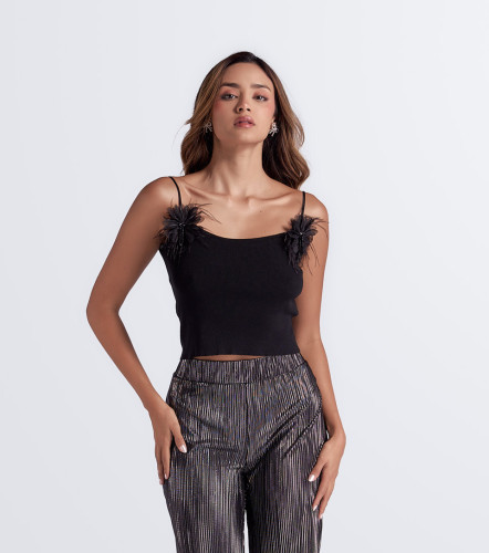 Blusa Unicolor De Tiras DerekNG