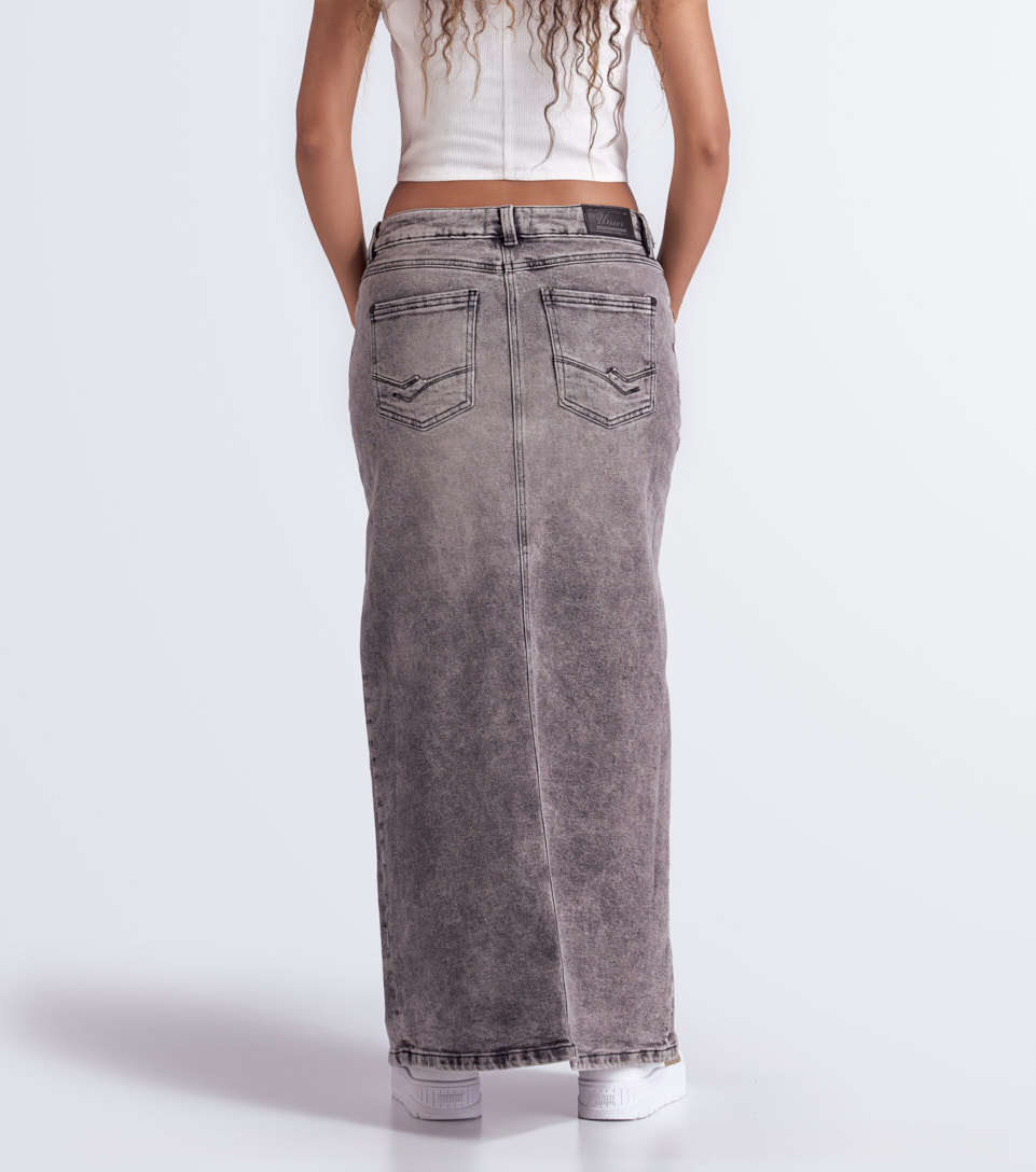 Britany Falda Larga Linea A Con Proceso Y Bolsillos Unser 834210 NG