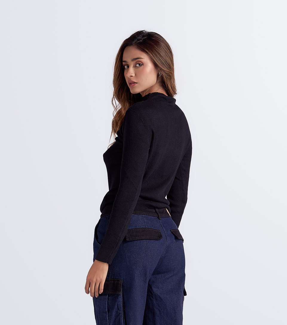 Buzo Cuello Alto Unicolor Derek 834265 NG