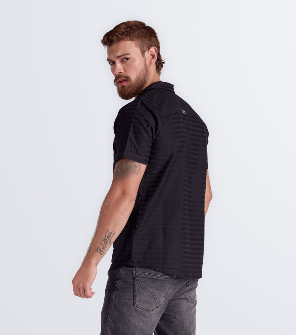 Camisa Para Hombre Molderia Slim Manga Corta Unser 834017 NG