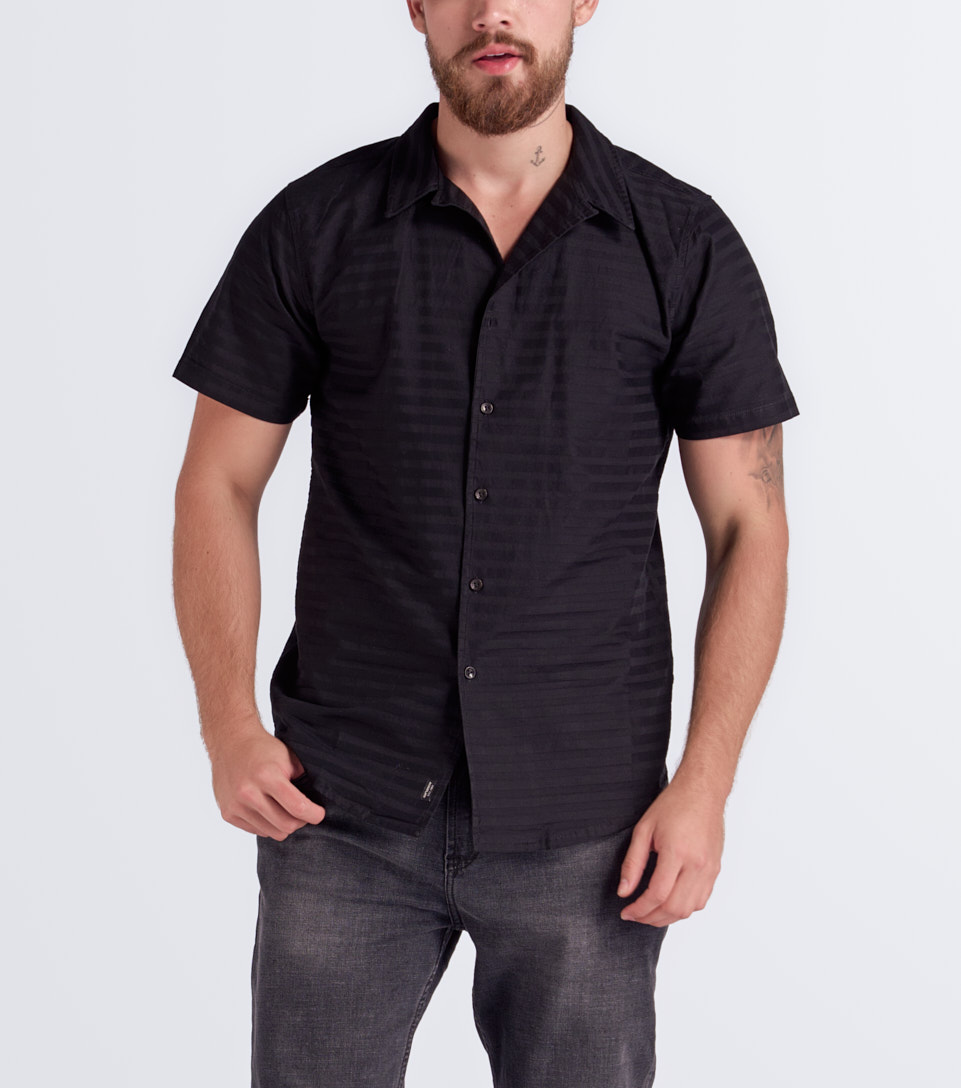 Camisa Para Hombre Molderia Slim Manga Corta Unser 834017 NG