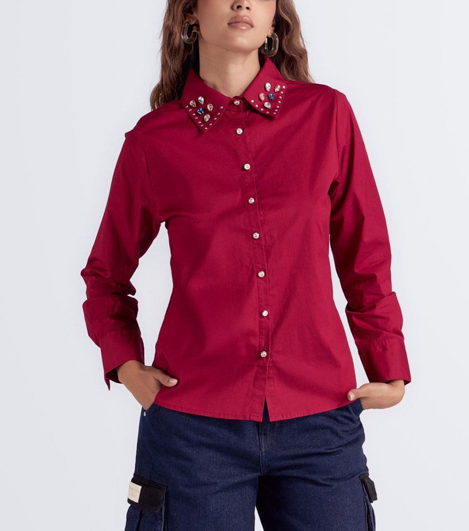 Camisera Para Mujer Manga Larga Esmeralda Derek 832444 BL