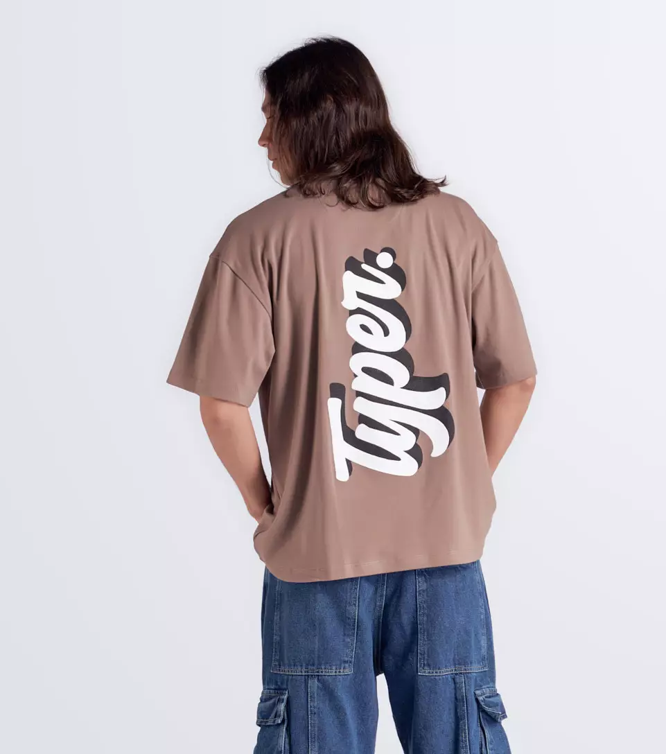 Carin T Shirt Comfort Estampada TyperCF