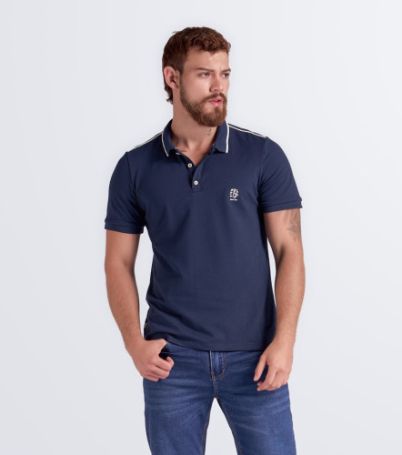 Comfort Lian Polo Unicolor Con Cuello Tejido UnserAV