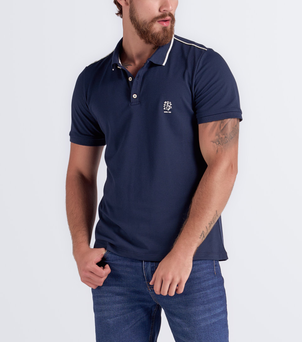 Comfort Lian Polo Unicolor Con Cuello Tejido Unser 833901 AL